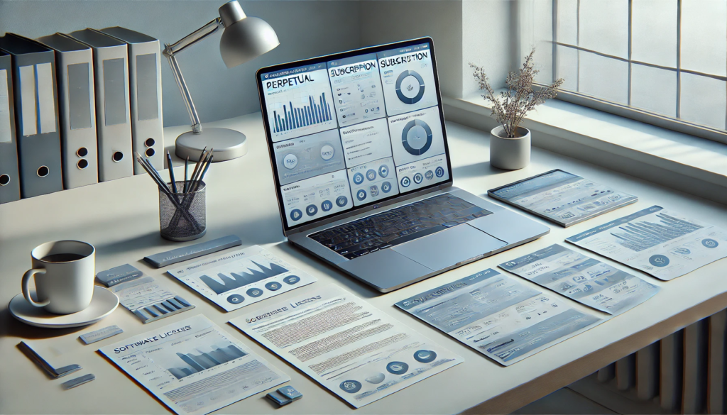 Comparación entre licencias perpetuas y licencias por suscripción en empresas
