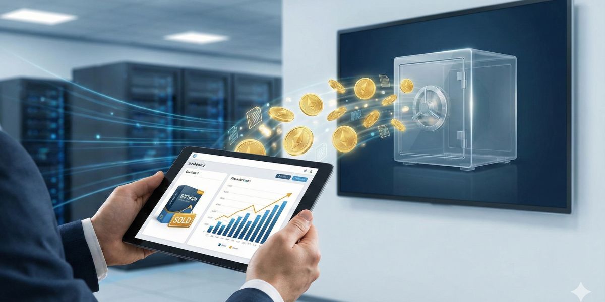 Gráfico que muestra la recuperación de capital al vender licencias de software excedentes de una empresa.